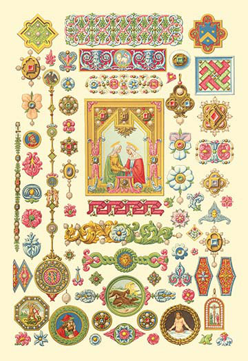 « renaissance design #3 » par auguste racinet, impression
