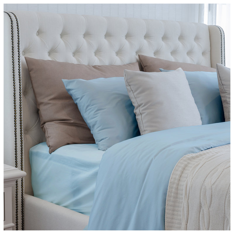 Luxuriously Soft 100% Viscose Derived from Bamboo 4-Piece Sheet Set - OEKO-TEX Certified California King - Sky, Light Blue