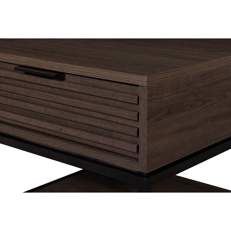 Table de bout avec tiroir brun 22 x 22