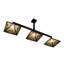 Luminaire suspendu pour table de billard 3 lumières Tinyah Craftsman