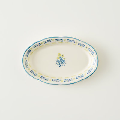 Liana Stoneware Oval Serving Platter