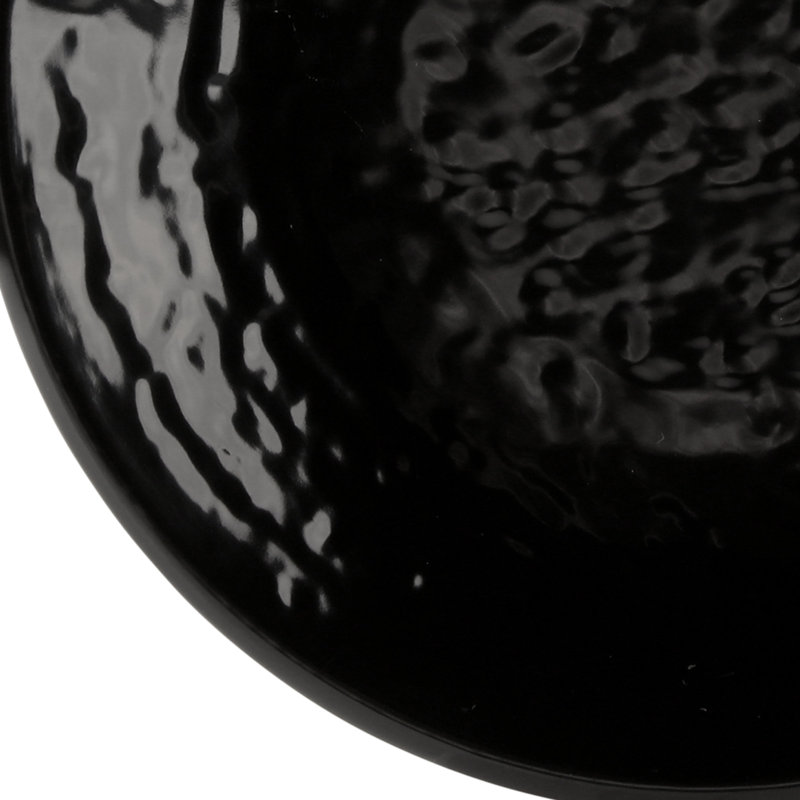 Pebble Creek 6" Melamine Appetizer Plate, Black