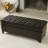 19.75'' Wide Tufted Rectangle Storage Ottoman Padded, button-tufted top stained legs Doubles as extra seating-1161006828