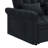Loveseats Sofa Bed With Pull-Out Bed,Adjsutable Back-Black