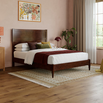 Aveline Wood Low Profile Platform Bed