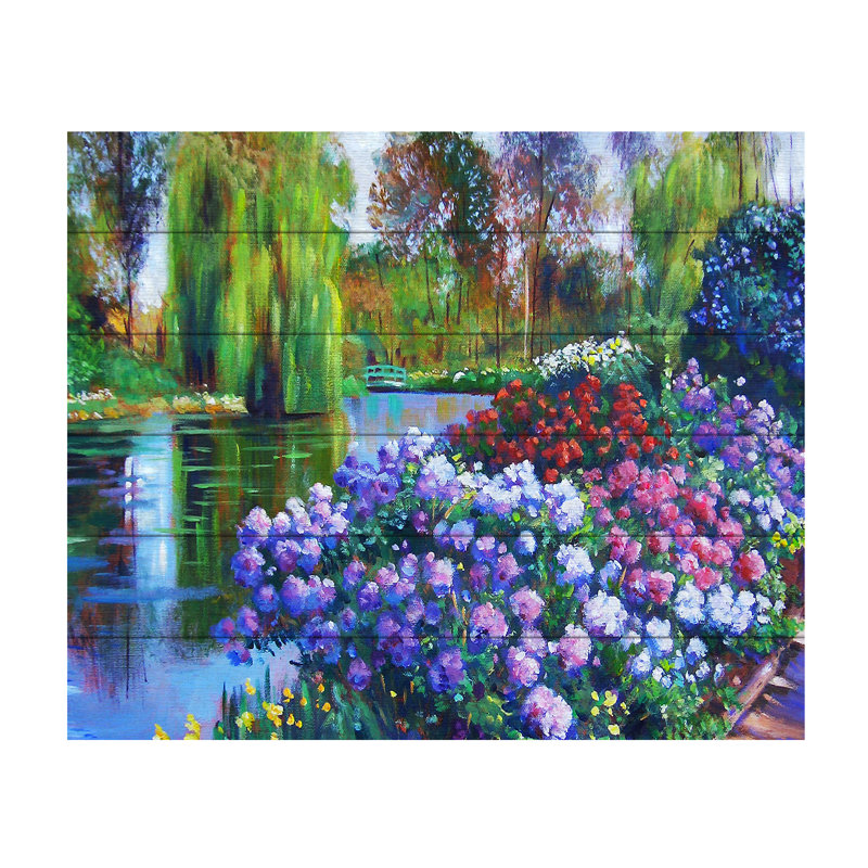 «Promise of Spring», reproduction d'art, H 18 po x l 22 po x P 0,5 po, Latte en bois