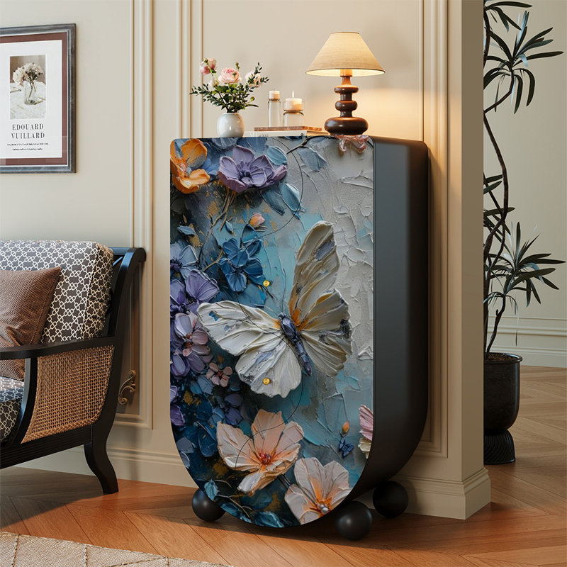 Commode florale luxueuse de style français