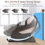 Fauteuil de massage inclinable électrique en similicuir