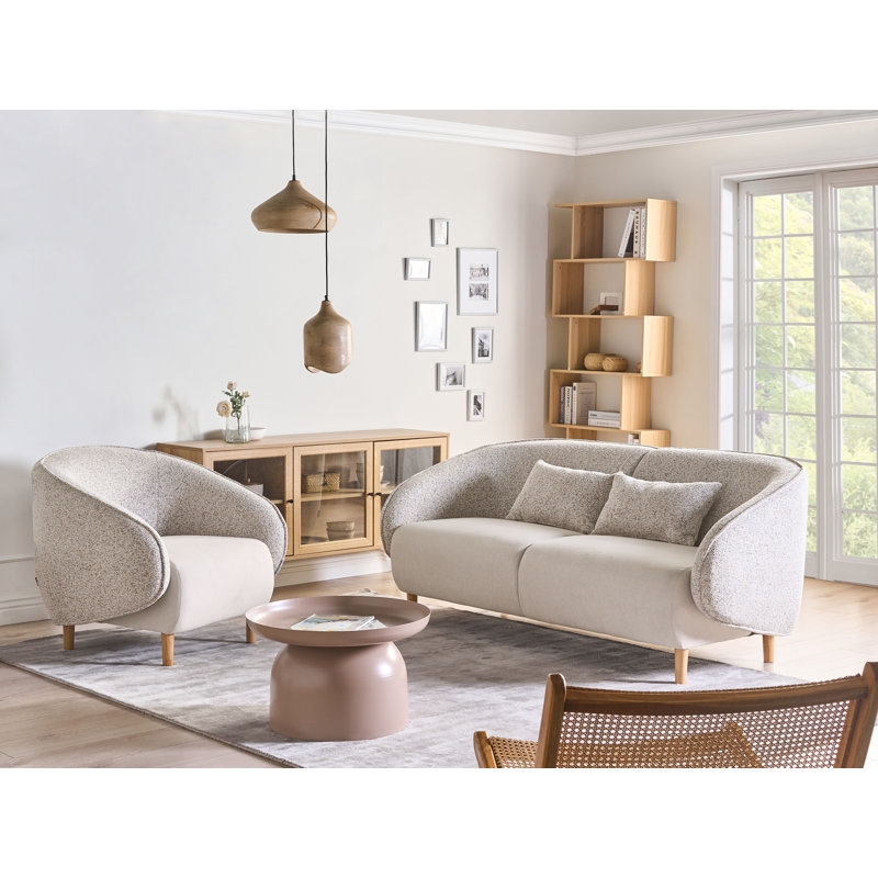 Sofa Set Winthrop Fabric, Beige