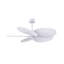 Alessandra Tropical - Five Blade Ceiling Fan - Matte White Finish - Matte White Blades-1004283743-1004283680