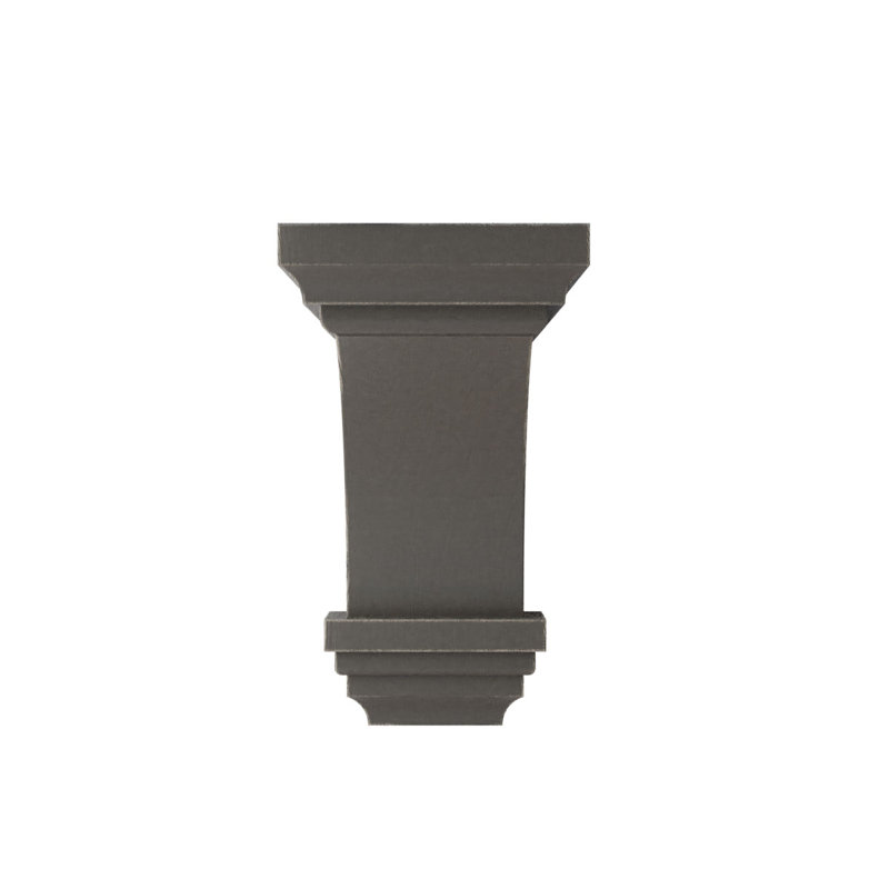 Mini corbeau en bois Jefferson, H 10 po x l 5 po x P 5,75 po, Gris patiné