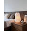 Lampe de table japonaise en papier de riz, lampe de chevet de style Wabi-Sabi avec éclairage ambiant doux pour la chambre à coucher, le bureau ou la décoration de bureau