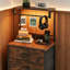 38.5cm W Metal Bedside Table