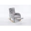 Chaise berçante en coton et lin avec repose-pieds réglable-1648284799