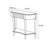 Nordic-style simple console table