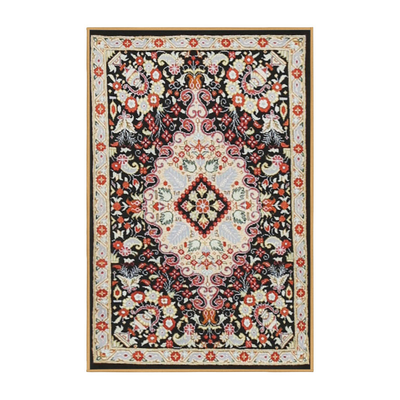 Tapis à motif oriental crème, Rectangle 5 pi x 7 pi