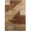 Himalayan Wool Abstract Area Rug in Brown