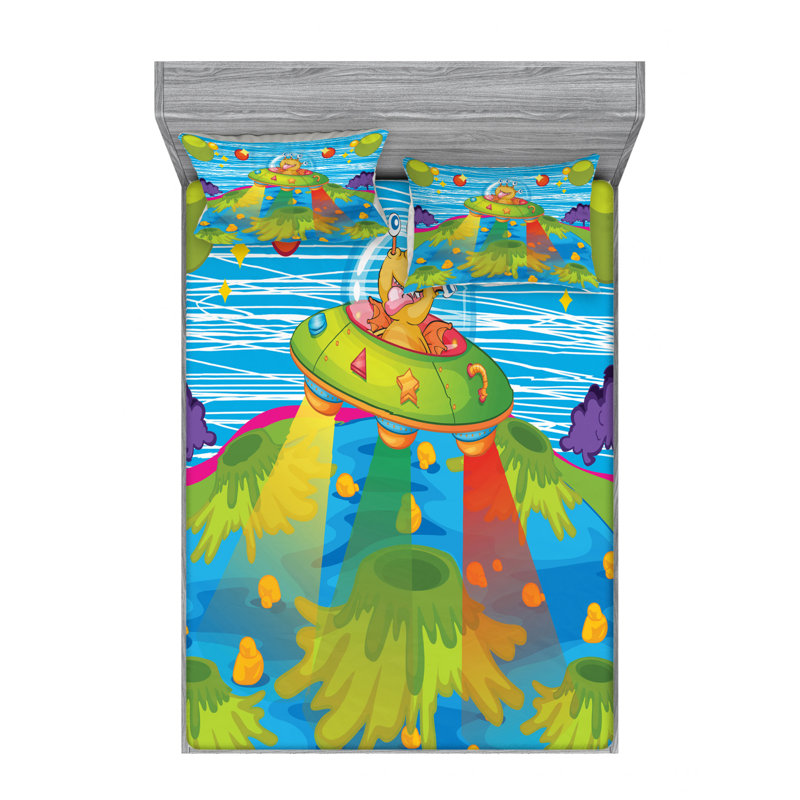 Microfiber Sheet Set, Queen Sheet Set with Fitted Sheet