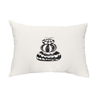  Pumpkin Stack Outdoor Rectangular Pillow Cover & Insert