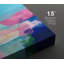 "Pastel Vibrant Colorful Blocks", formes géométriques abstraites, ensemble de 2 toiles tendues