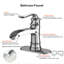 Robinet de lavabo de salle de bain à poignée simple avec bonde escamotable Topcraft