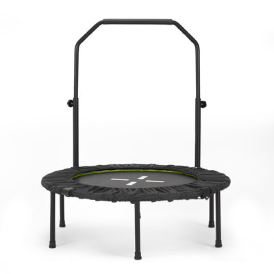 Mini trampoline 48 po pliable durable pour adulte, capacité de charge maximale de 330 lb, intérieur et extérieur