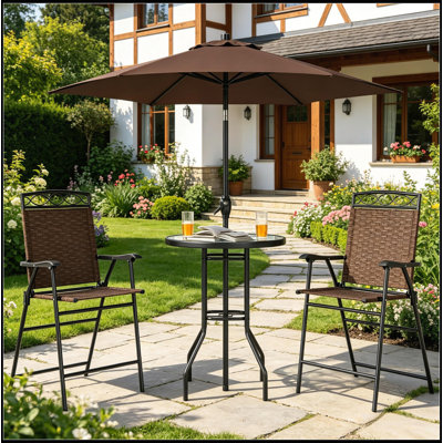 Chic Outdoor Conversation Furniture Set Patio Conversation Furniture Set Dining Furniture Set Not Including umbrella stand