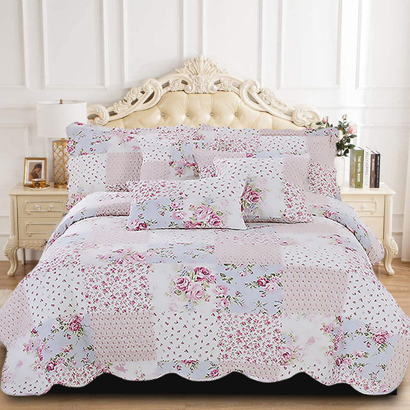 Orndorff Polyester Patchwork Bedspread, 235 x 250 cm Bedspread