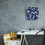  «Sky Net 2» par Alonzo Saunders, art mural sur toile, 12 po x 12 po