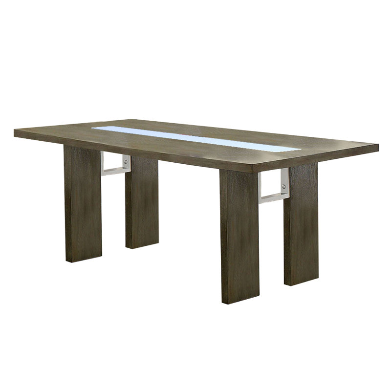 Marcano Walnut Solid Wood Base Dining Table