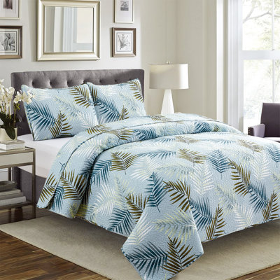 Elodie Polyester Percale Floral Quilt