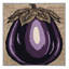  Tapis lavable aubergine avec globe de légumes-887820440