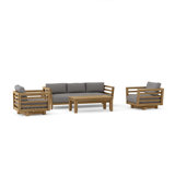 Cordoba Outdoor 4 - Piece Teak Conversation Set