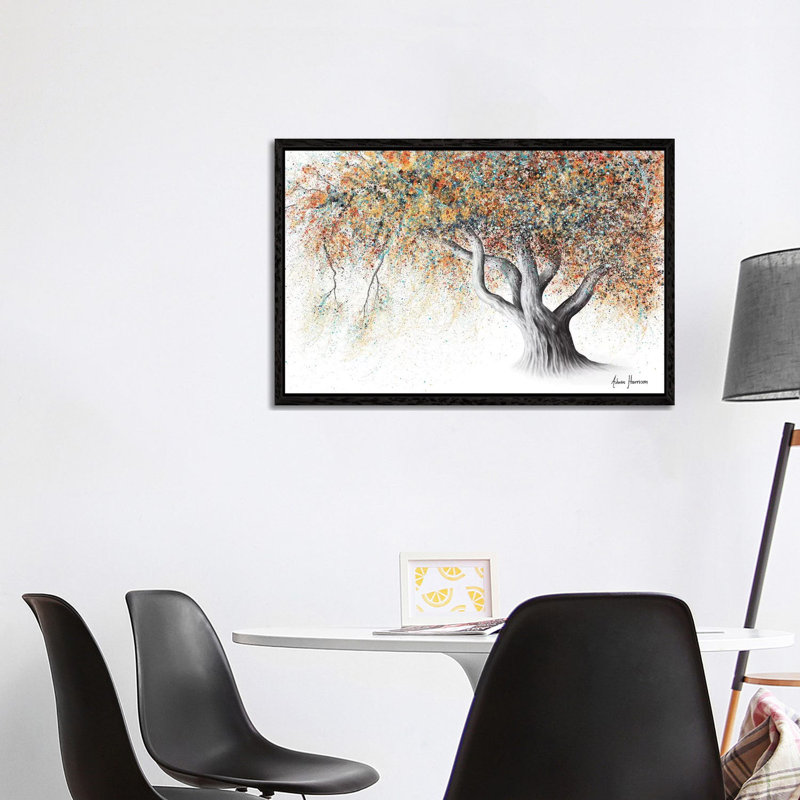 Rusty Autumn Tree by Ashvin Harrison - Wrapped Canvas Print, 101.6 cm H x 66.04 cm W, Black Framed