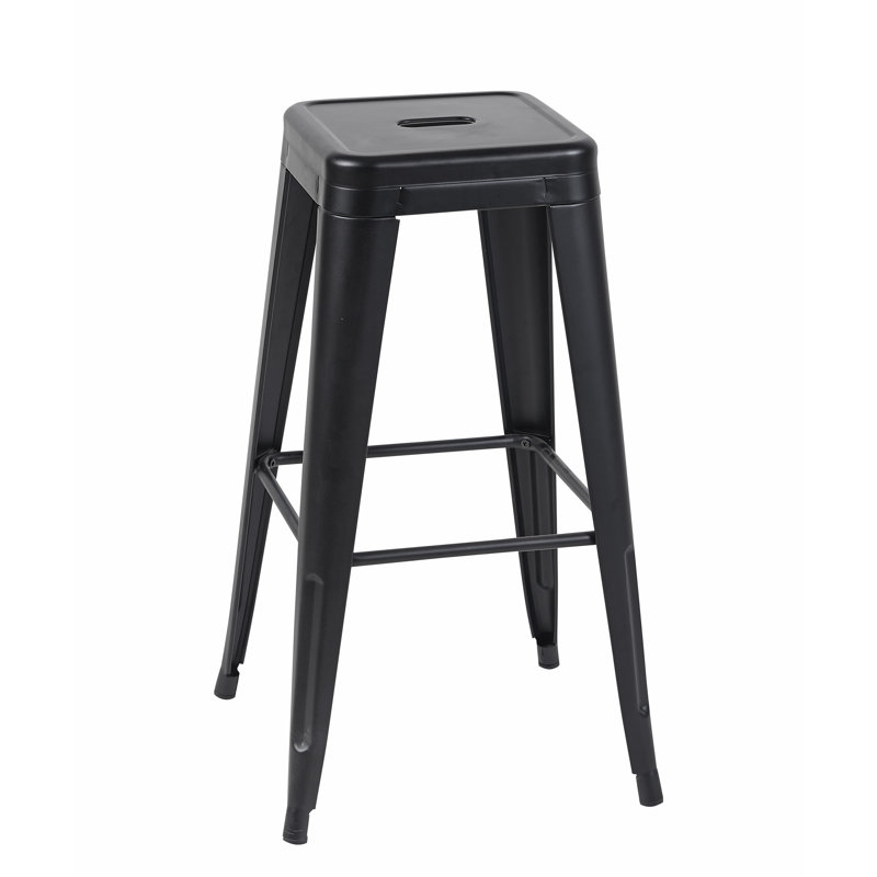 Tabouret à hauteur de comptoir 30 pouces, Noir, Tabouret de bar (siège d’une hauteur de 30 po)