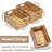 Wicker Baskets 2 Pack Handmade Big Wicker Storage Basket With Handles, Natural Water Hyacinth Wicker Baskets For Storage Shelves Organizing, Rectangle Wicker Basket