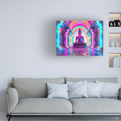 Art sur toile, Rouleau bolognais, Bouddha coloré 4