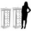 Armoire à bijoux avec miroir Zakhar-26992465