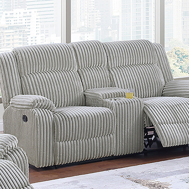 Causeuse 1pc, Bois de frêne gris