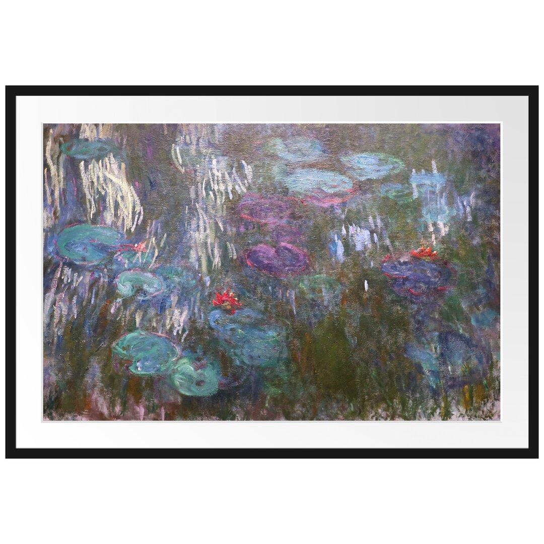 Gerahmter Kunstdruck Water Lilies III von Claude Monet