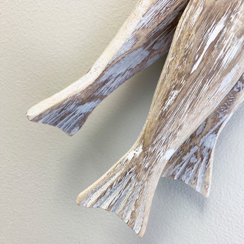 Décoration murale poisson en bois