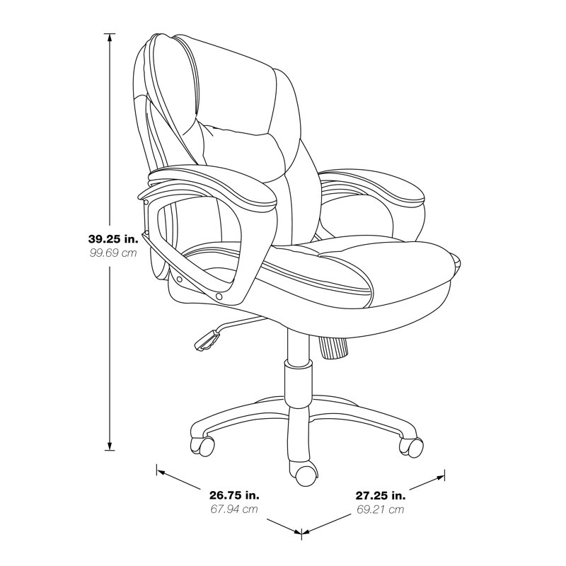 Musgrove Executive Chair, Charcoal Gray