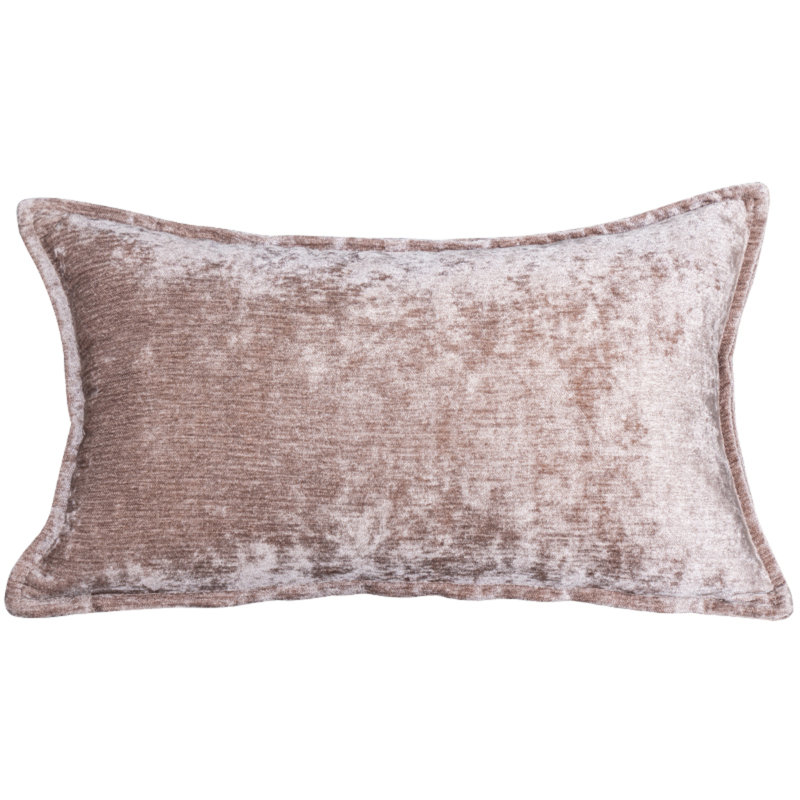 Nicole Rectangular Chenille Pillow Cover & Insert, Mocha