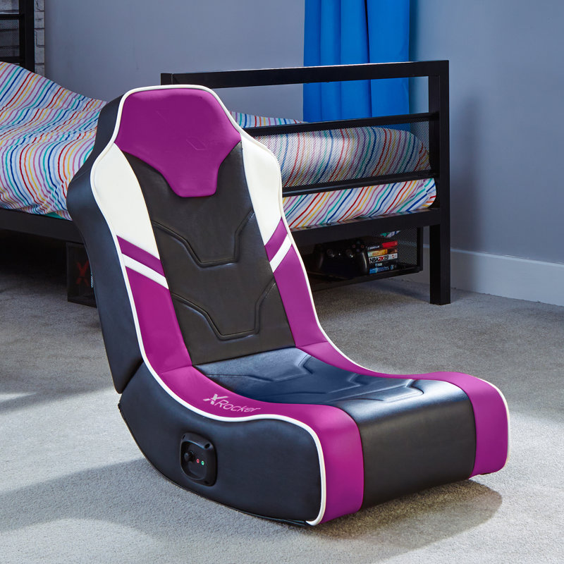 X Rocker Shadow Gaming Chair, Purple/Grey