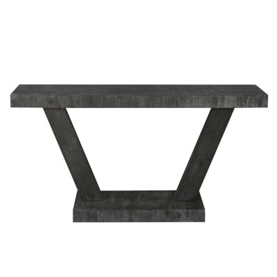 60 Inches Vintage Distressed Wood Entryway Bench with 2-Tier Solid Wood Veneer Storage, Rustic Wide Design for Hallway, Living Room & Behind Sofa
