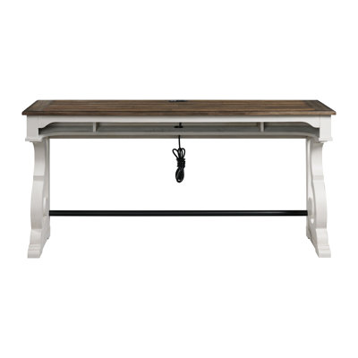 Isamu 76" Solid Wood Console Table by Ophelia & Co.