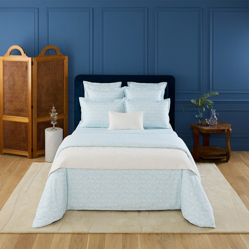 Capri Fitted Sheet, Aqua, California King Fitted Sheet