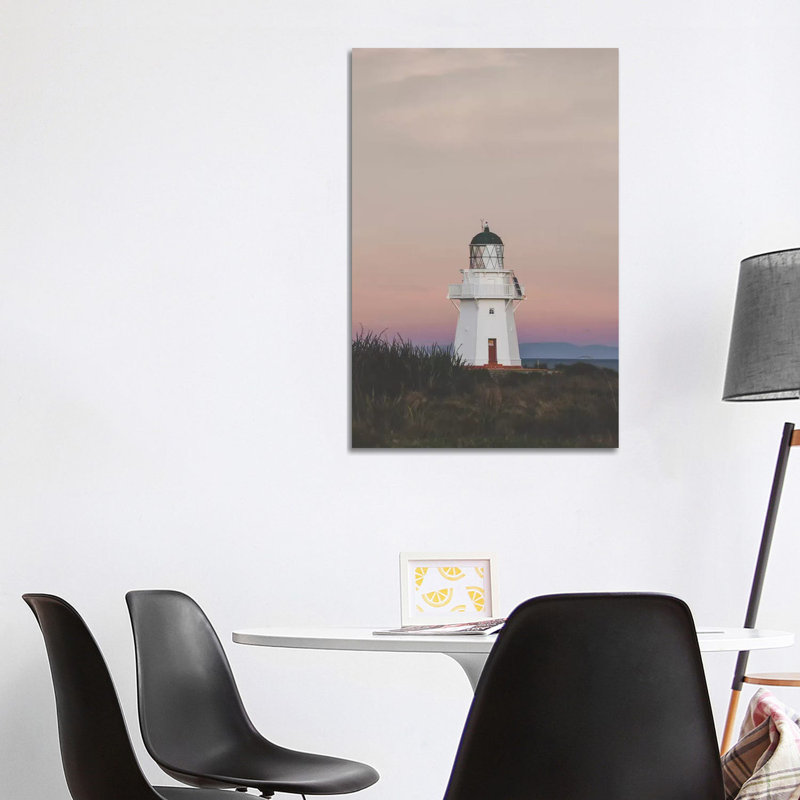 Wapapa Point Lighthouse, New Zealand 1 Piece Wrapped Canvas Painting, 101.6 cm H x 66.04 cm W x 1.91 cm D