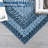 Blue Modern 4 x 6(ft) Rectangular Indoor Soft Non Slip Washable Bordered Geometric Area Rug-876770276-876770278