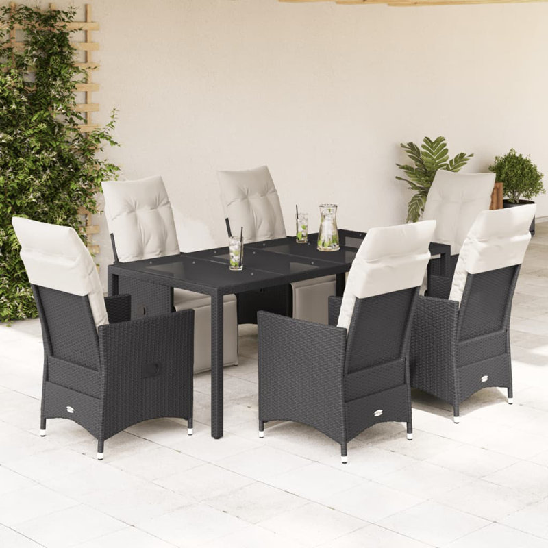 Garden Dining Set, Dark Grey